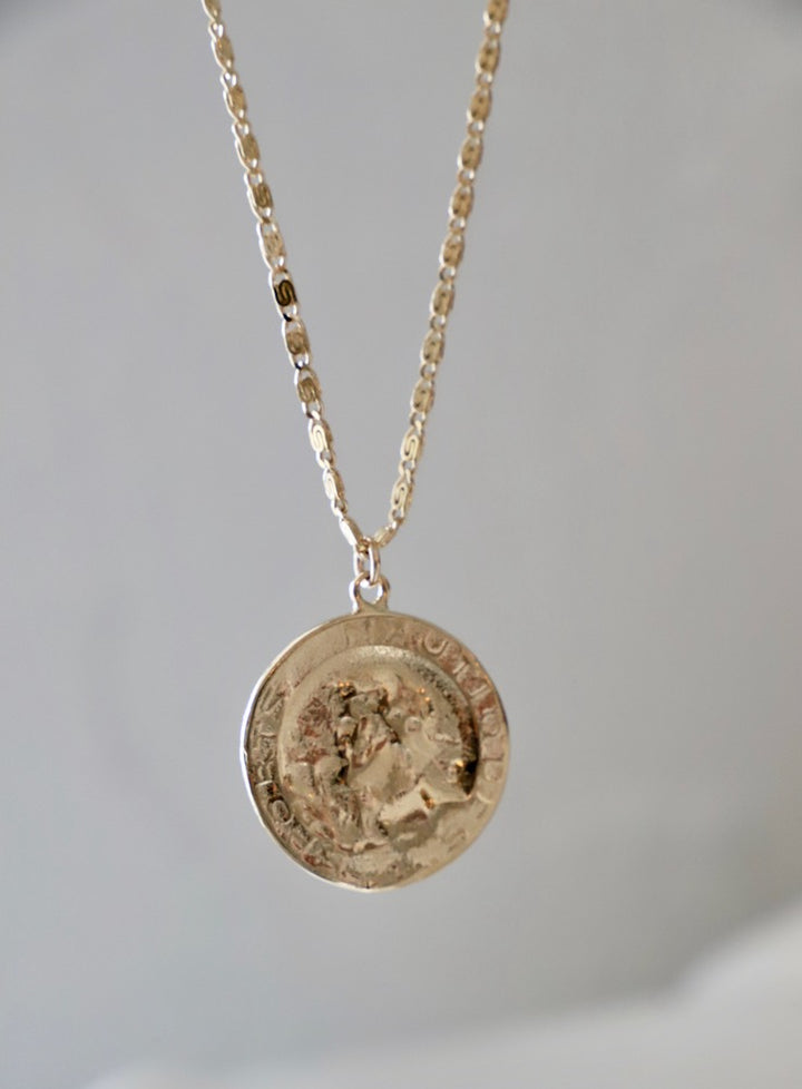 VINTAGE FRENCH COIN NECKLACE