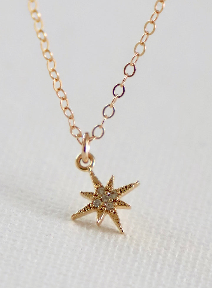 CZ STARBURST NECKLACE
