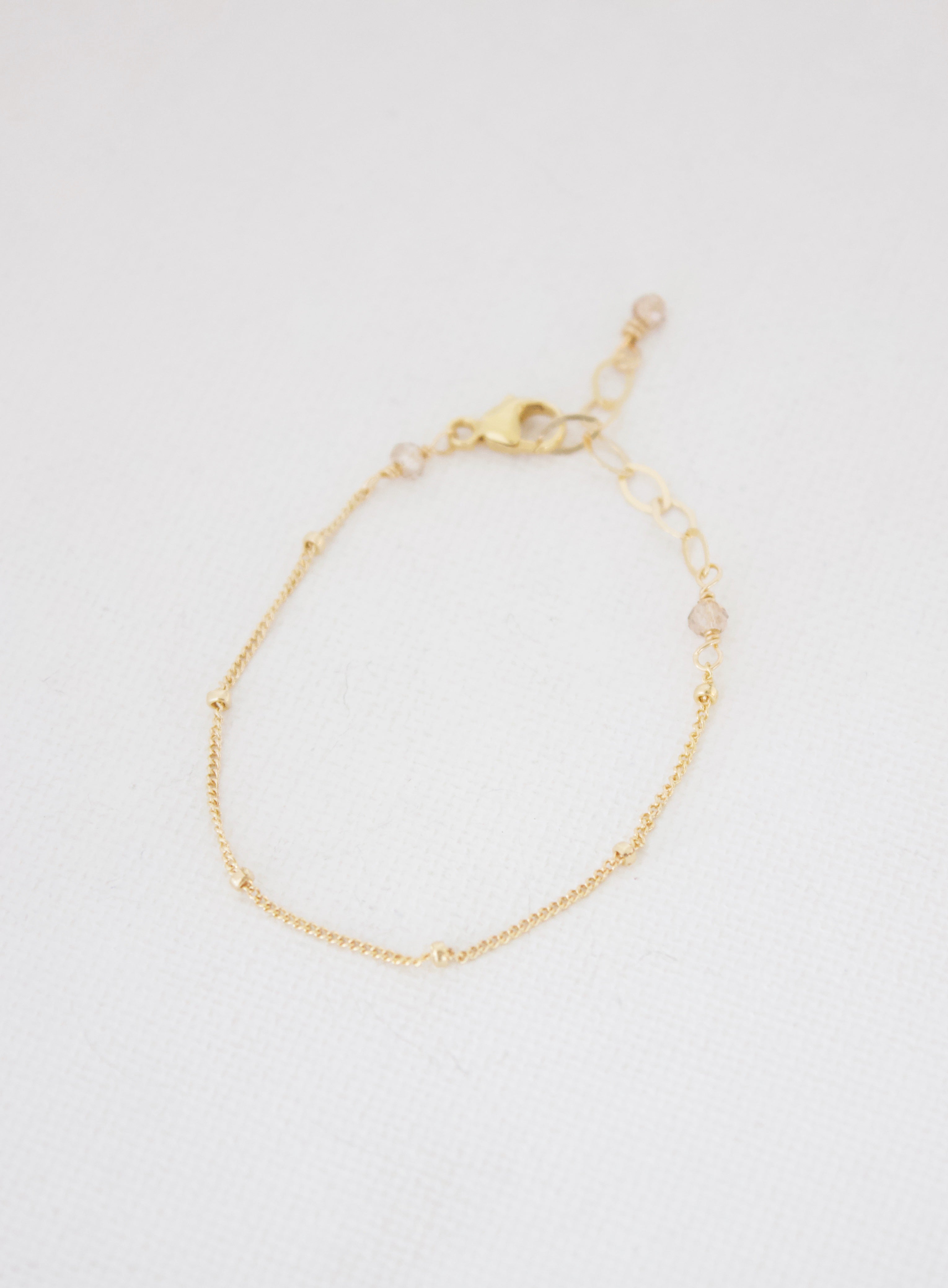 Flowy Interlinked Baby 22k Gold Bracelet