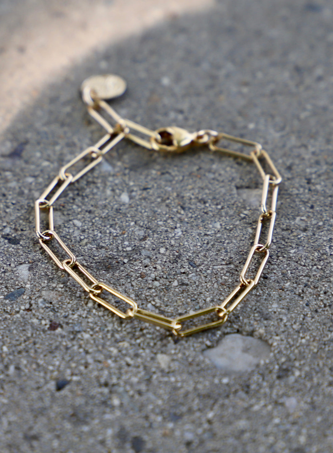 SMOOTH PAPERCLIP CHAIN BRACELET