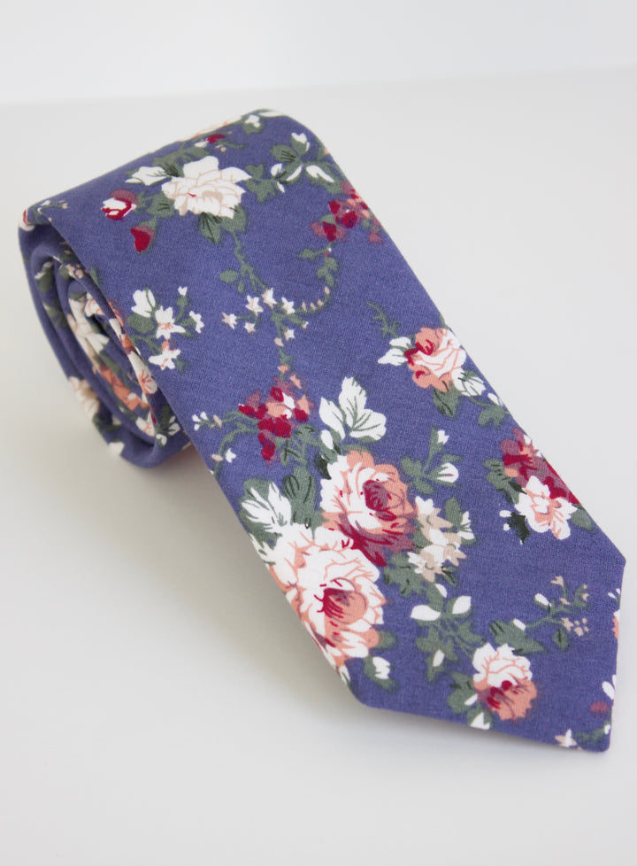 Rose - French Blue Tie