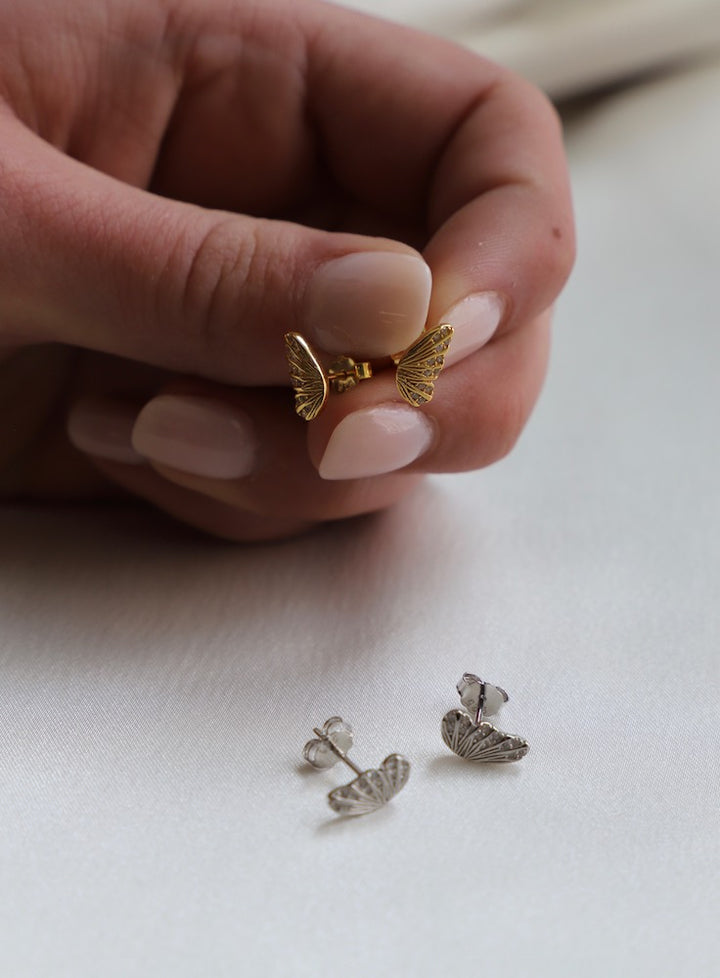CZ BUTTERFLY WING STUDS