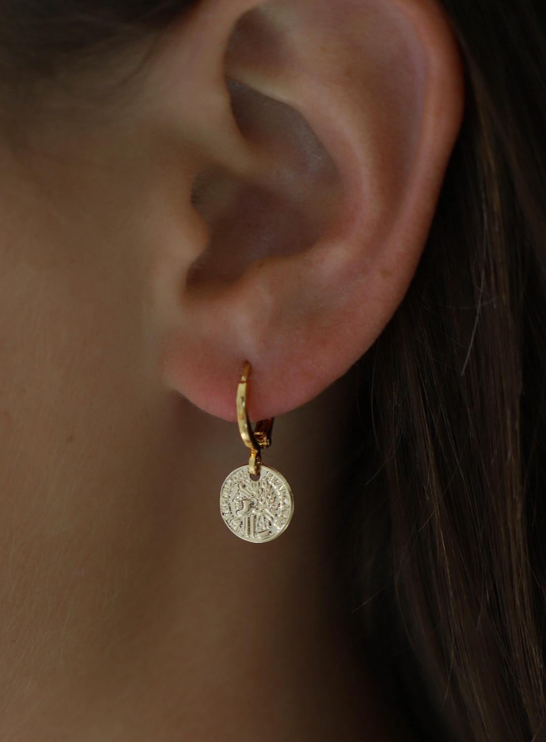 Louis Vuitton Crystal Petit Louis Drop Earrings - Gold-Tone Metal Huggie,  Earrings - LOU672829