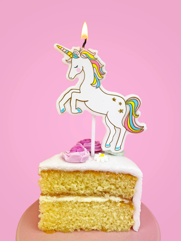 UNICORN CANDLE CAKE TOPPER